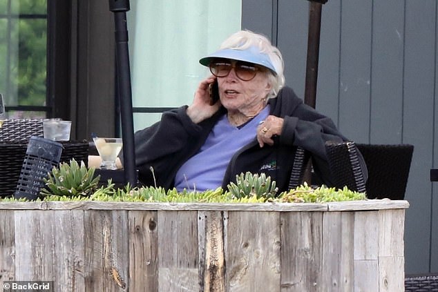 Shirley MacLaine looked in great spirits as she celebrated the 4th of July with a friend in Malibu
