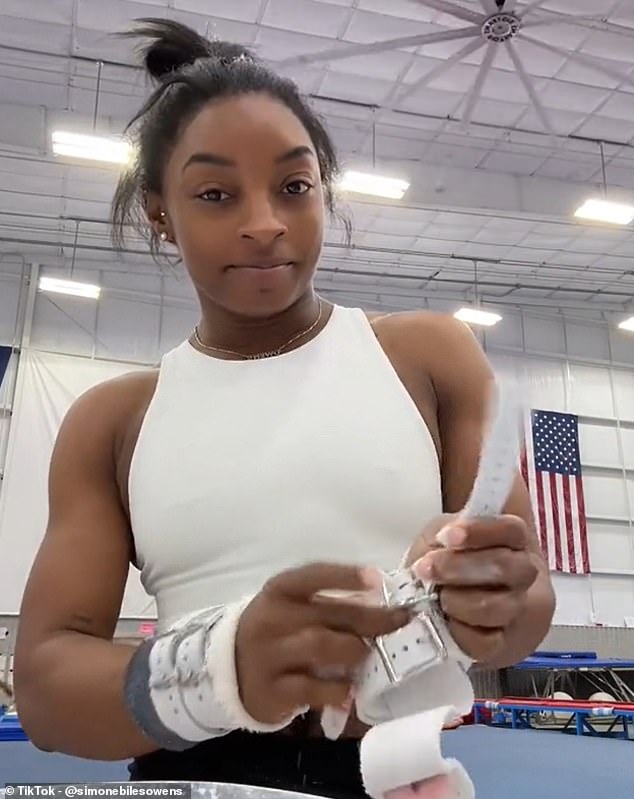 Simone Biles gave a sneak peek into Team USA's final preparations for the Paris Olympics