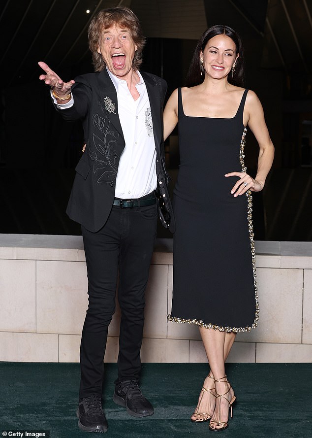 Sir Mick Jagger, 80, performed a lively show alongside his partner Melanie Hamrick, 37, at the Louis Vuitton Prelude To The Olympics 2024 in Paris on Thursday