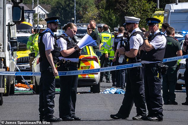 Police in Southport, Merseyside, where a 17-year-old has been arrested and a knife seized