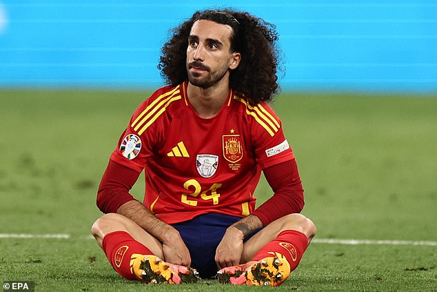 Spain and Chelsea defender Marc Cucurella has identified an England star he hopes will not feature in the Euro 2024 final