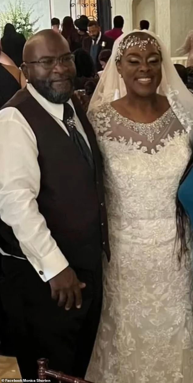 Marcus Andra Shorten, 53, is currently married to two or more women, according to agents. A wedding photo obtained by DailyMail.com appears to show his alleged illegal wedding from last January. There is no indication that the woman in the photo was aware of Shorten's illegal activities