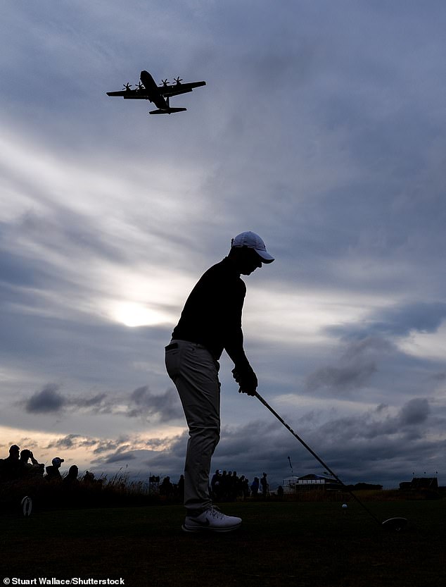 There are beautiful views at Royal Troon, with boats, planes and trains all visible