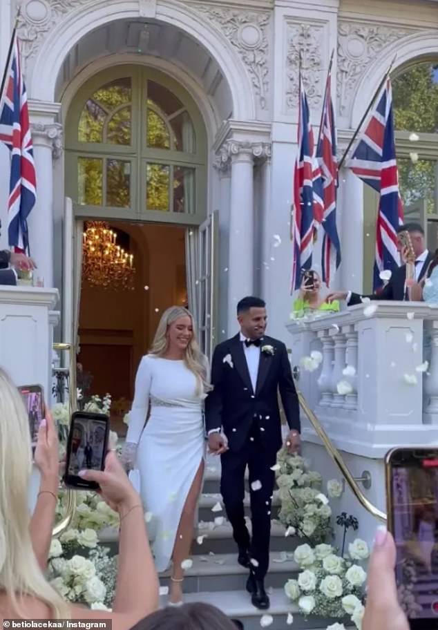 It comes after Taylor and Riyad Mahrez, 33, married for the third time and hosted a three-day celebration in Lake Como, Italy