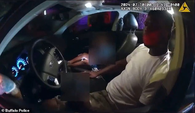 Bodycam footage captured the moment a police officer pulled over Daevon Roberts, 25, as he drove away from a traffic stop while the officer was still in his car, before he was shot dead