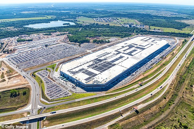 Musk moved Tesla's headquarters to Austin after Alameda County authorities wouldn't let him reopen the factory due to coronavirus restrictions (photo Tesla factory in Texas)