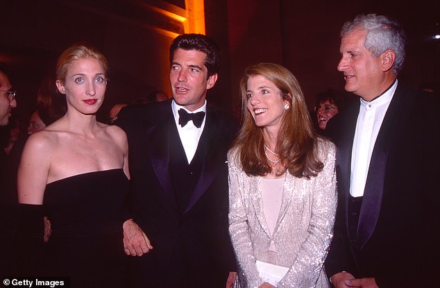 Caroline Kennedy felt that Carolyn Bessette-Kennedy was not 'good enough' for her brother JFK Jr., who is seen here with Carolyn, Caroline and her husband, Edwin Schlossberg