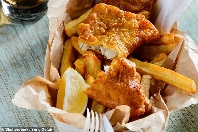 A Tesco recipe for Ale-breaded fish and chunky chips contains 778 calories per portion. By comparison, a Wetherspoons meal contains 1,303 calories — more than half the recommended daily calorie intake for adults