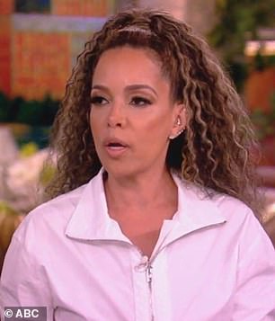 Sunny Hostin claimed she was 'uncomfortable' with the way Biden was treated