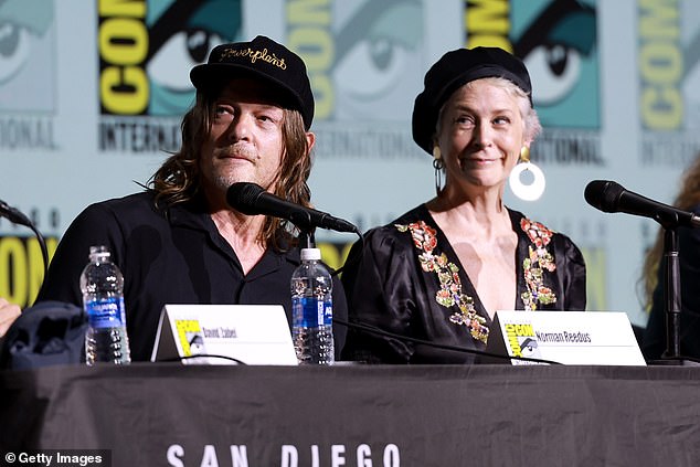 Norman Reedus, 55, and Melissa McBride, 59, were on hand for the big reveal that The Walking Dead: Daryl Dixon - The Book Of Carol got an early renewal for a third season