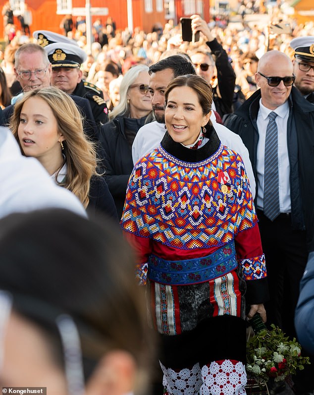 Queen Mary of Denmark was on a royal visit to Greenland when she was hit by a scooter while greeting the crowd