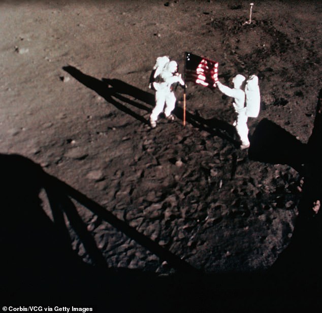 Today marks the 55th anniversary of the epic Apollo 11 moon landing, when Neil Armstrong became the first human to walk on the lunar surface. Pictured is Armstrong and Buzz Aldrin, the second man on the moon.