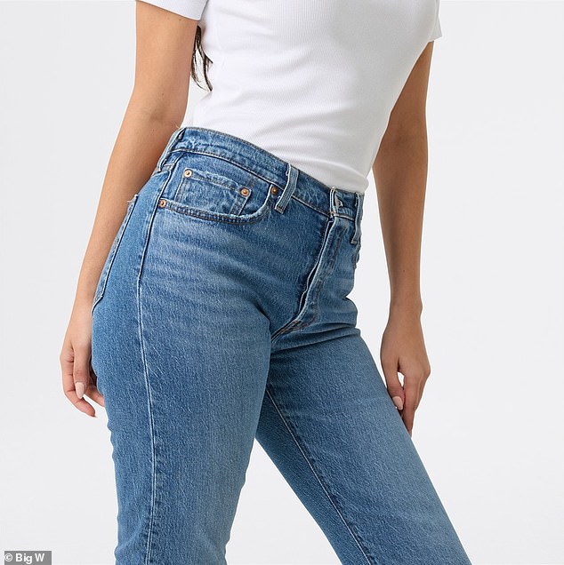 The Levi's 501 for women costs $99 at Big W and comes in light and dark blue denim