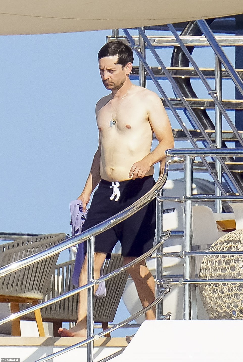 Tobey Maguire appears to be living his best life in the South of France