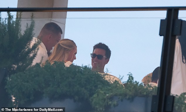 Tom Brady was spotted enjoying Michael Rubin's exclusive 4th of July White Party on Thursday night