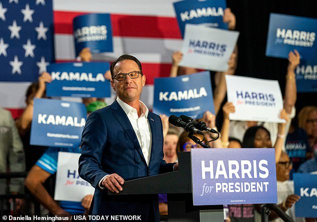 Pennsylvania Gov. Josh Shapiro delivered his first major campaign speech for Vice President Kamala Harris on Monday after it was announced he had been shortlisted as her running mate.