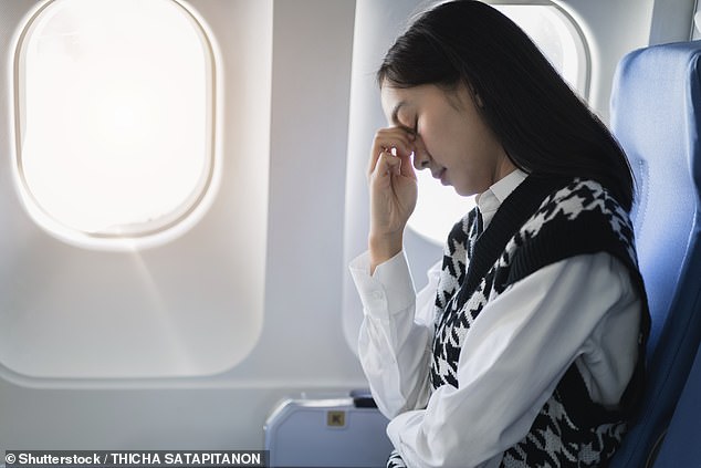 A new travel phenomenon has taken TikTok by storm in the form of 'rawdogging', which involves not consuming any form of entertainment during a flight (stock image)