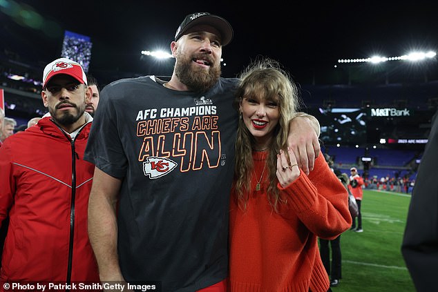 Pop star Swift and tight end Kelce have been in a public relationship since September of last year