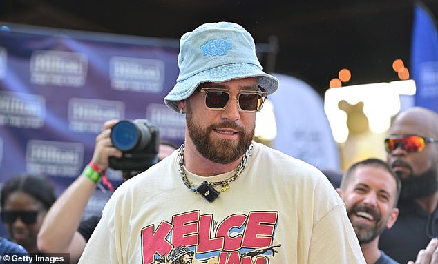 Travis Kelce was spotted with Leonardo DiCaprio and Tristan Thompson on Friday night