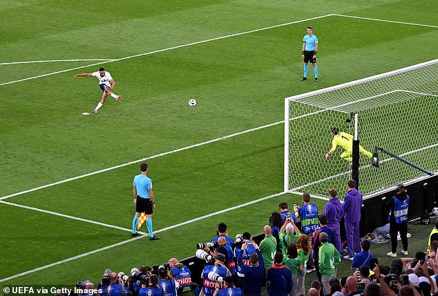 'I knew my place, I knew I had to execute it, I went out and did it. All five penalties were great.' Alexander-Arnold fires the decisive final penalty into the top left corner