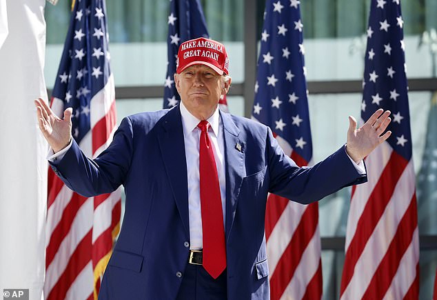Donald Trump during a campaign rally on June 18, 2024. The ex-president celebrated the Supreme Court's decision on presidential immunity on Monday, calling it a 'BIG VICTORY'