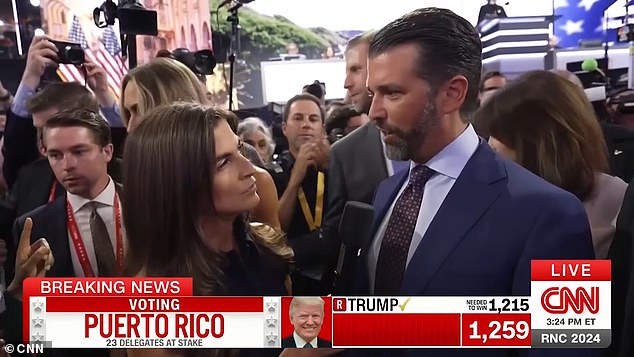 Donald Trump Jr. had an unusually cordial interview with CNN during the Republican National Convention