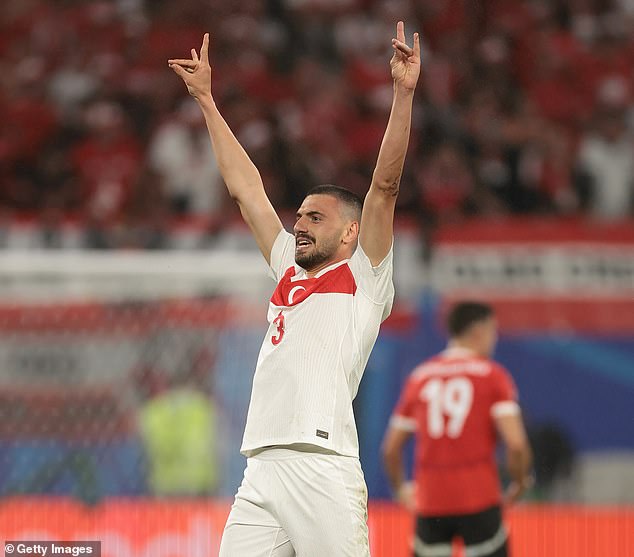 Turkish defender Merih Demiral is being investigated by UEFA and could face a suspension after allegedly making a gesture linked to the far-right group Grey Wolves