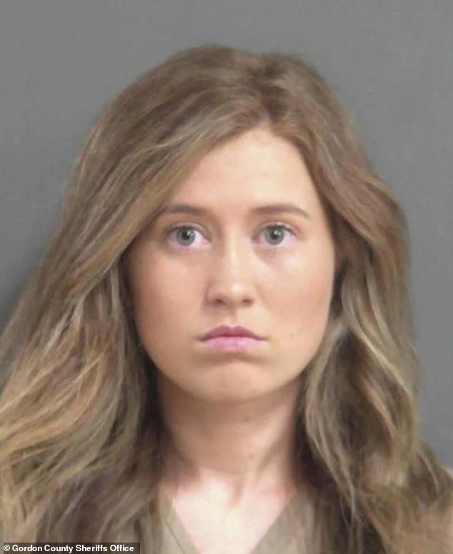 Railey Greeson's arrest photo after the charges against her