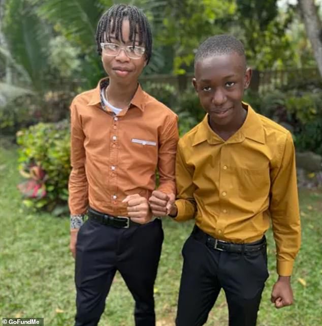 Tavayne Weir, 17, left, a student at Sanford High School, and his stepbrother, D'andre Graham, 16, right, both died after drowning in the Mousam River in Maine