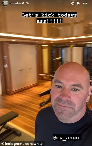 He also shared a clip of what the yacht looks like inside