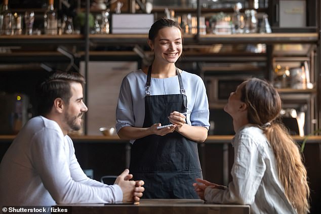 In Australia, temporary waiters are paid a minimum of $29.04 per hour