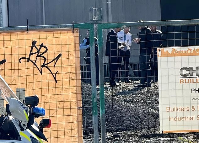 Police were at a construction site in Wollongong on Tuesday morning where the body of a man was found