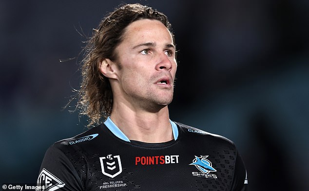 Nicho Hynes (pictured) has had a bumpy few weeks in rugby league for NSW and the Sharks