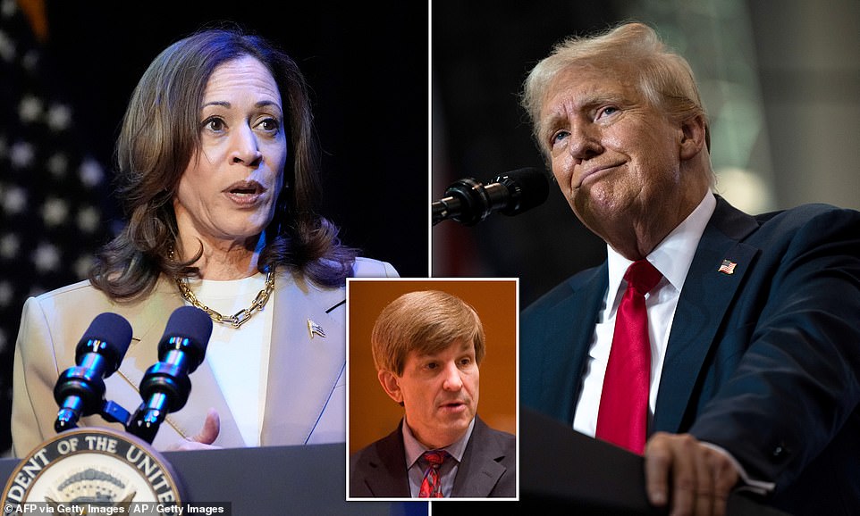 A forecaster with a 40-year track record of correctly predicting the winner of every presidential election believes Vice President Kamala Harris is on track to win the November presidential race. American University professor Allen Lichtman has accurately predicted the winner of every presidential election since President Reagan's re-election in 1984.