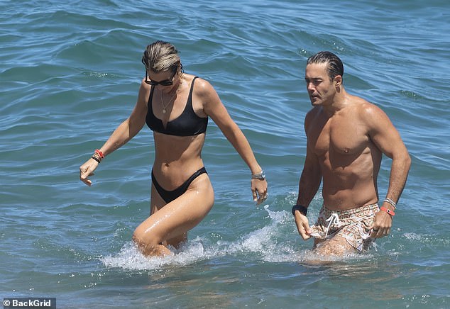 They celebrated life in Marbella on a sun-soaked family getaway. However, Vogue Williams and Spencer Matthews enjoyed a little time to themselves on Sunday as they spent the day at the beach