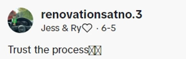 In one of their videos, the two encouraged homeowners to always 'trust the process' when it comes to renovating their home