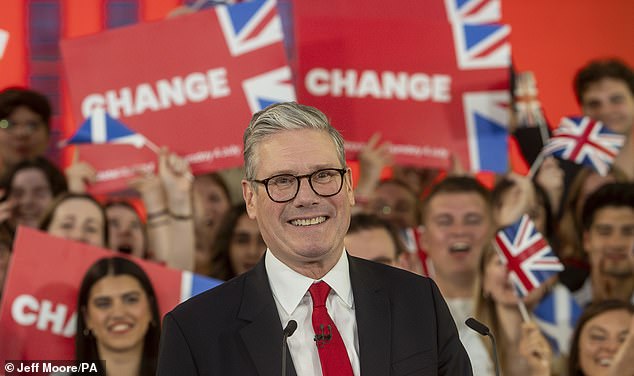 New leader: Keir Starmer has promised change as he replaces Rishi Sunak as new PM