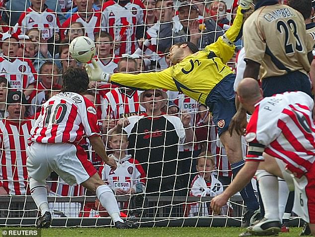 Arsenal legend David Seaman made an incredible save against Sheffield United in 2003