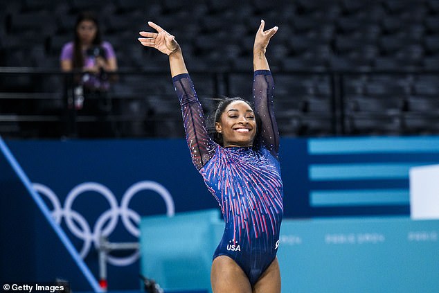 Simone Biles hopes to make a splash at the Paris Olympics and add to her four gold medal haul