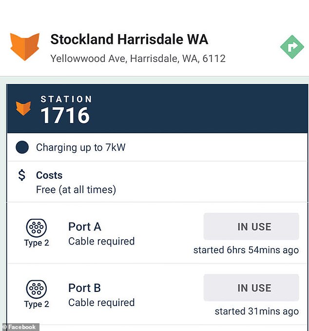 A Western Australian electric car owner has expressed his displeasure after a BYD driver seized a free charging station at Stocklands Harrisdale in Perth's south-east over the weekend