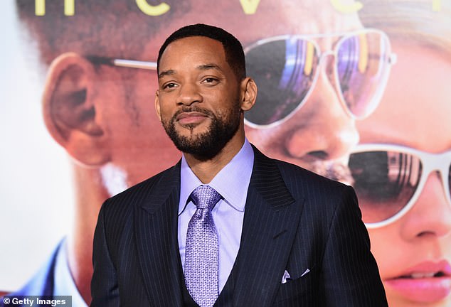 An Australian artist who is internet famous has shared the moment he turned red in the face during an apparent conversation with Hollywood megastar Will Smith (pictured)