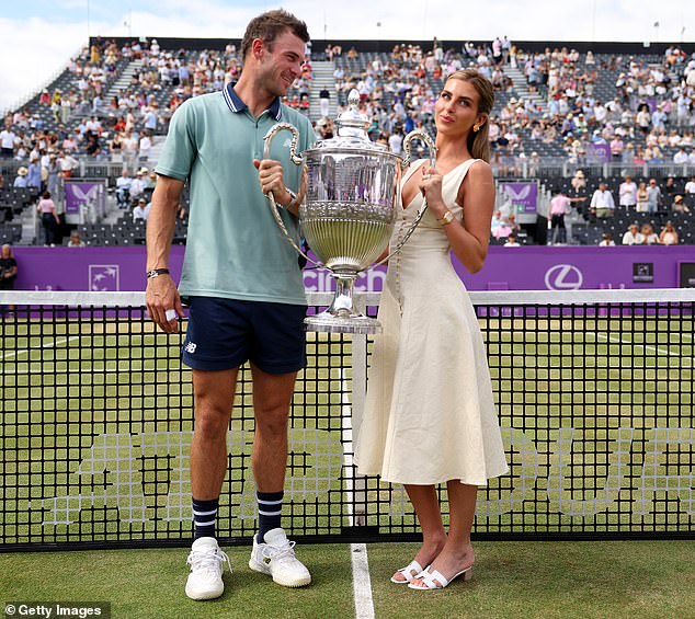 Tommy Paul broke the norm at Queen's last month by inviting his girlfriend Paige Lorenzo onto the court to celebrate his victory