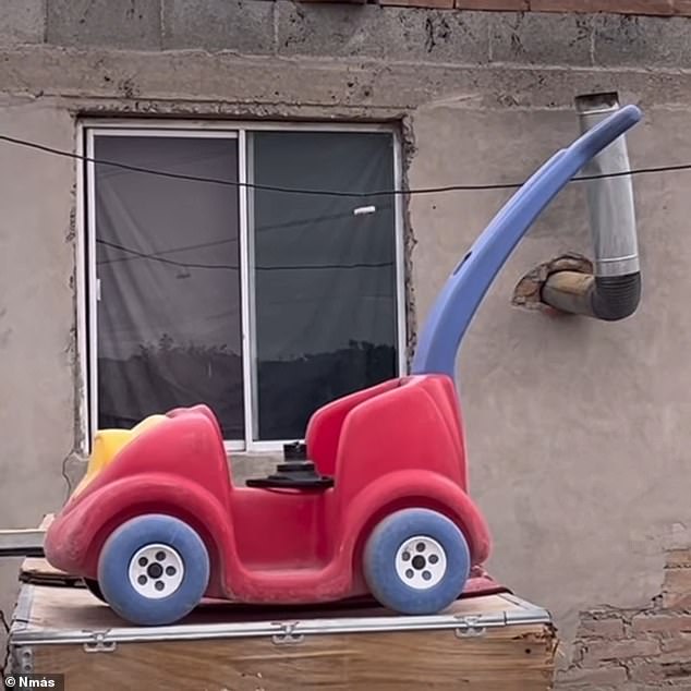 The home in Juarez, Mexico, where the attempted kidnapping of the 18-month-old child took place on Sunday