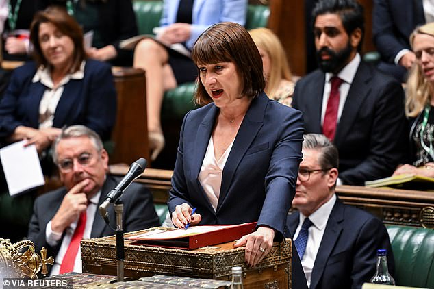 Chancellor of the Exchequer Rachel Reeves speaks in the House of Commons on Monday