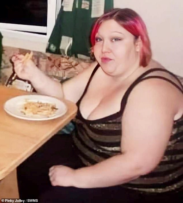 British doctors told the 46-year-old diabetic, who was a size 24 dress, to lose weight when she gained the pounds after medical complications left her in a wheelchair