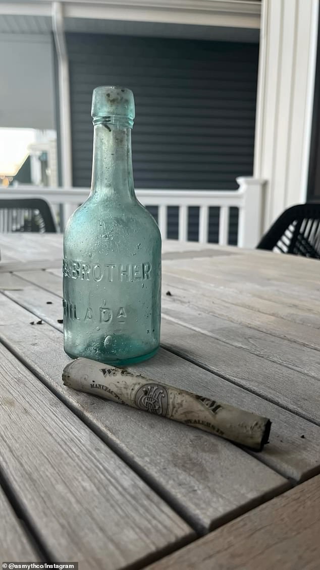 A greeting card designer while walking along the Jersey shore came across what is believed to be the world's oldest message in a bottle