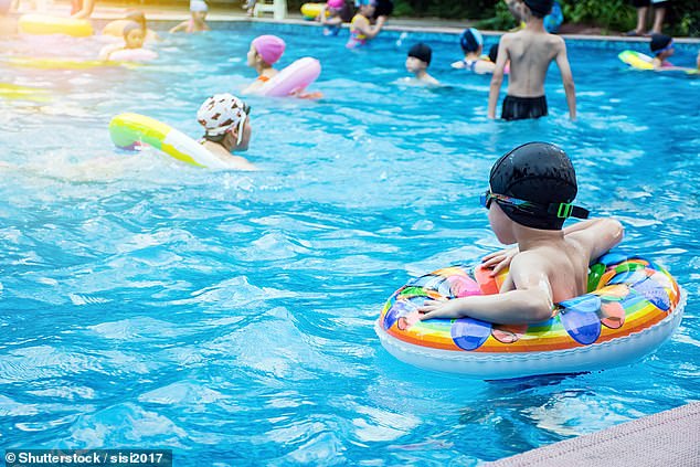 Mrs Dixon, who has three sons, has started a petition asking if she is a prude for wanting the Todd Energy Aquatic Centre to ban revealing swimwear (stock image)