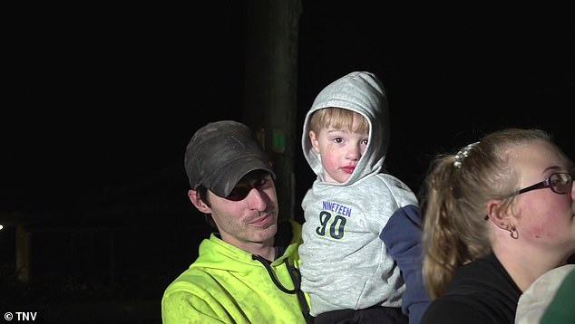 Xavier was reunited with his father after going on an adventure 'in search of kangaroos'