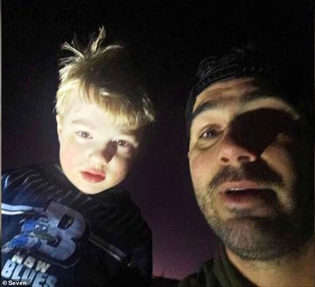 This is the moment Adam Goncalves found lost toddler Xavier Death crying by a creek in a meadow Monday night