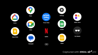 Xreal Beam Pro floating apps menu